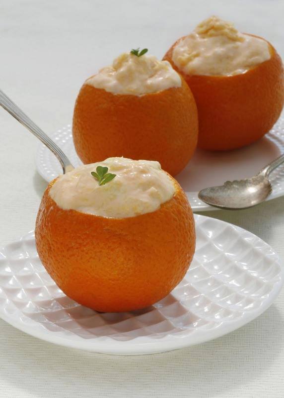 crema helada naranja